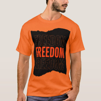 Orange half  sleeve  t shirt