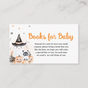 Orange Halloween Little Boo Baby Books for Baby Enclosure Card