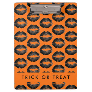 Orange Halloween Trick or Treat Clipboard