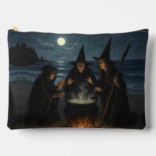 Orange Halloween Witch Accessory Pouch