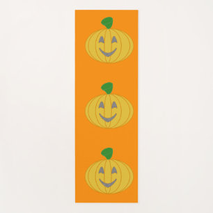 Orange Halloween Yoga Mat