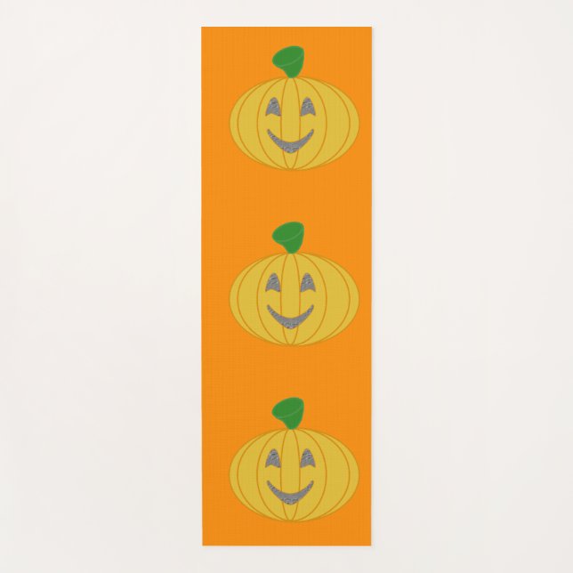 Orange Halloween Yoga Mat (Front)