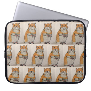 Orange Hamster Electronics Bag