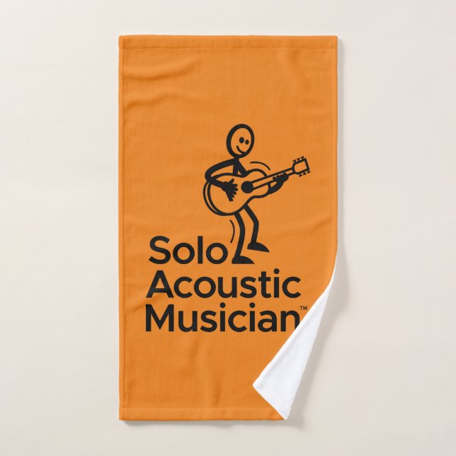Orange Hand Towel SAM Logo  (Hand Towel)
