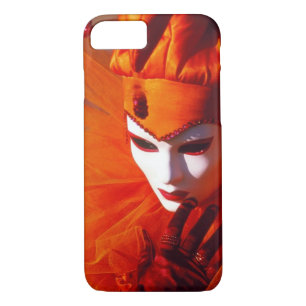 Orange Harlequin Costume - Carnival of Venice iPhone 8/7 Case