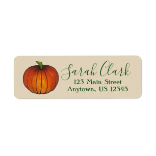 Orange Harvest Pumpkin Halloween Thanksgiving Fall