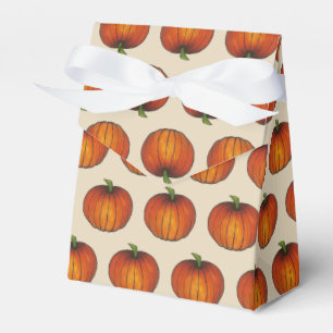 Orange Harvest Pumpkin Halloween Thanksgiving Fall Favour Box