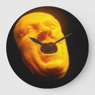 orange head large clock