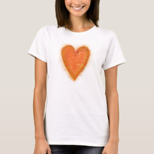 Orange Heart T-Shirt