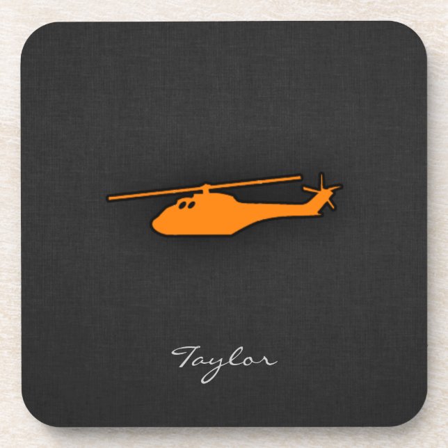 Orange Helicopter Coaster (Front)