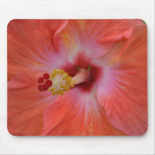 Orange Hibiscus Mouse Pad