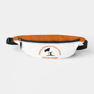 Orange High School Colour Guard Personalised Bum Bags
