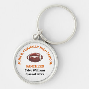 Orange High School Football Team Personalised Key Ring