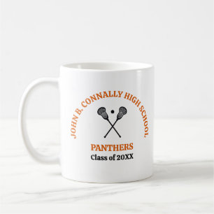 Orange High School Lacrosse Team Personalised Coffee Mug