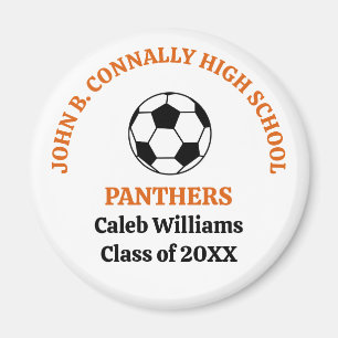 Orange High School Soccer Team Personalised Magnet