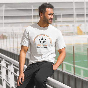 Orange High School Soccer Team Personalised T-Shirt