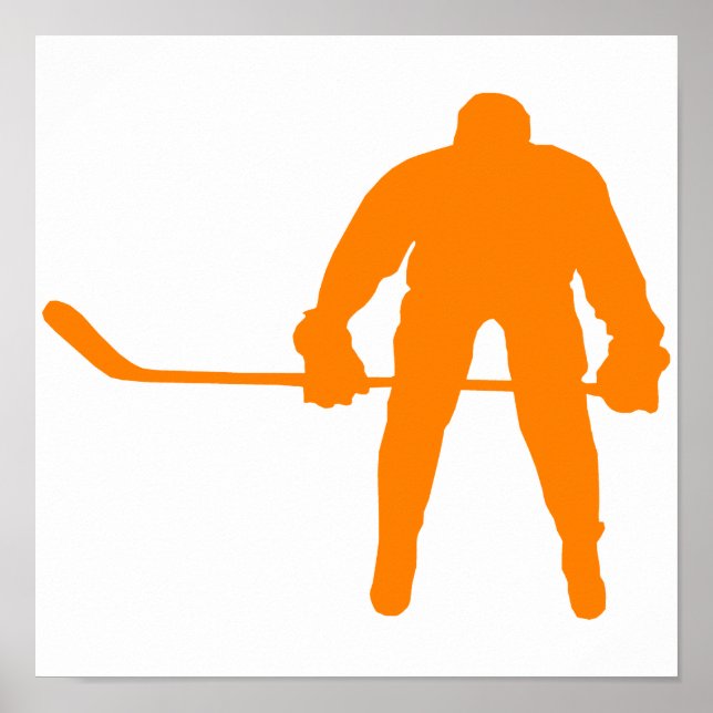 Orange Hockey Poster (Front)