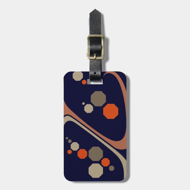 Orange Honey | Customisable Luggage Tag (Front Vertical)
