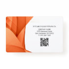 Orange | Hospital Medical Employee Photo ID Badge
