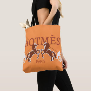 Orange Hot Mess Designer Tote Bag 