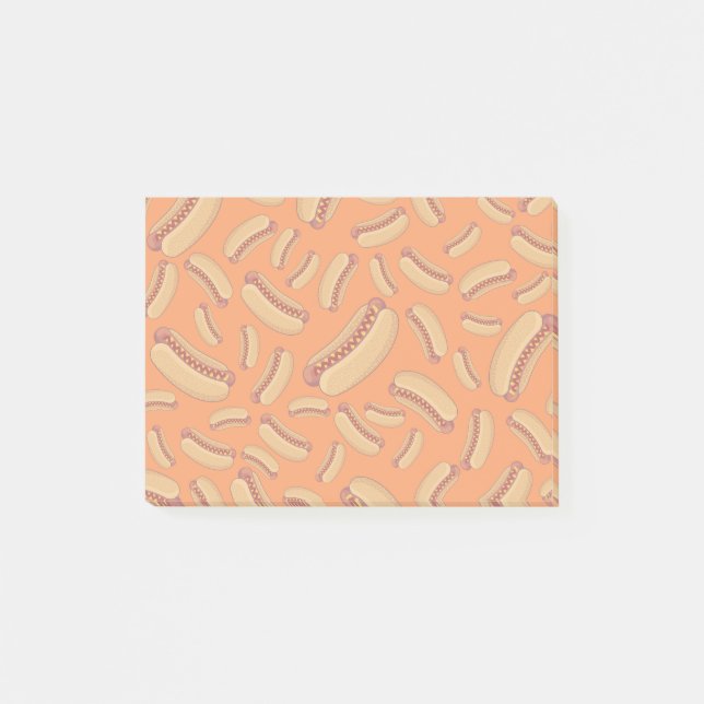 Orange hotdogs post-it notes (Front)