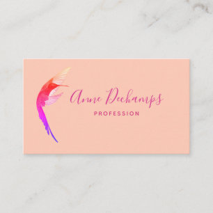 Orange Hummingbird Business Card