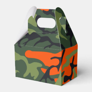 Orange Hunter Camo Favour Box