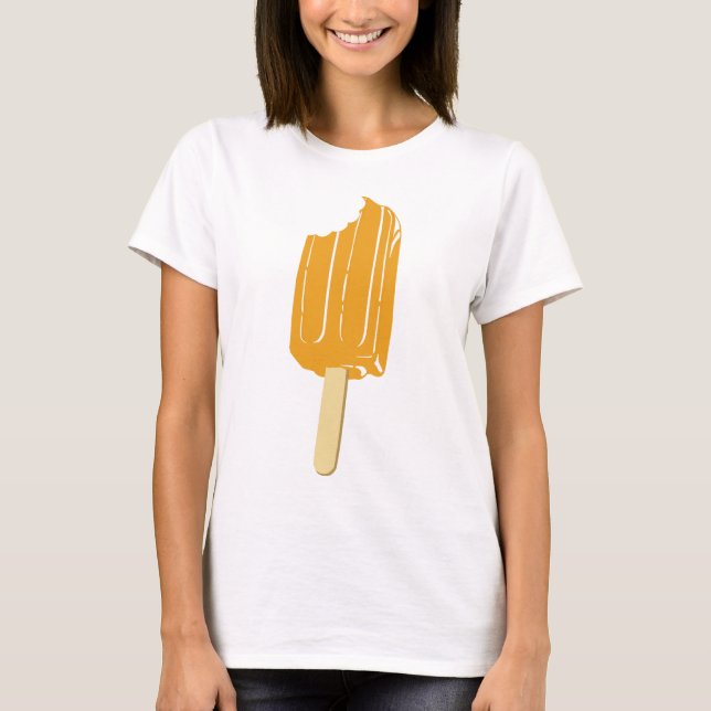 Orange Ice Cream on a Stick T-Shirt (Front)