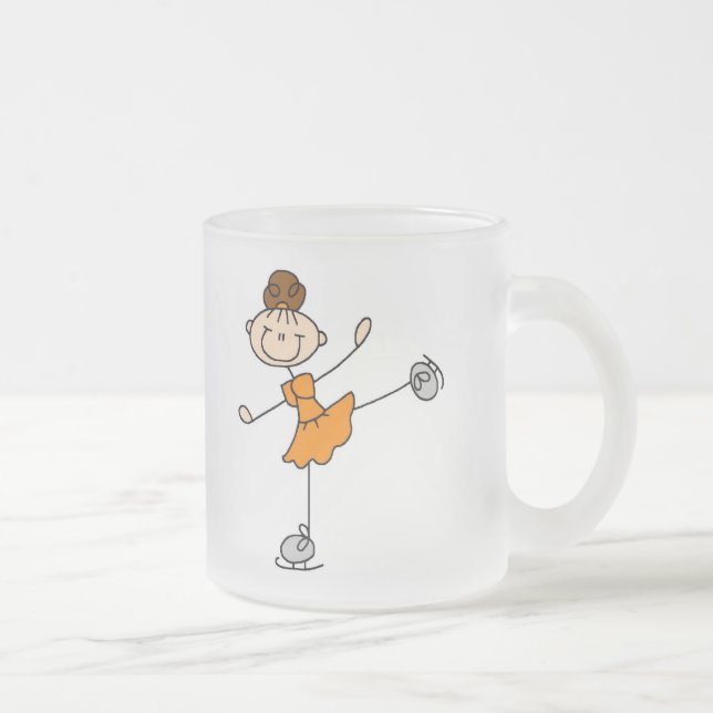 Orange Ice Skating Girl Mug (Right)