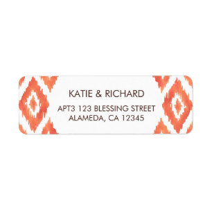 Orange Ikat