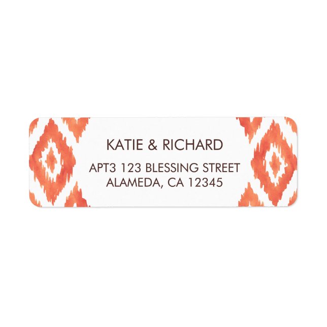 Orange Ikat (Front)