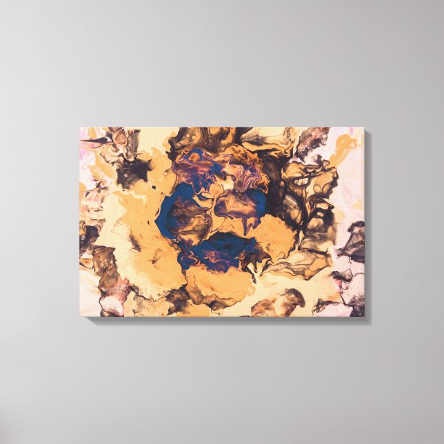 Orange inks canvas print (Front)