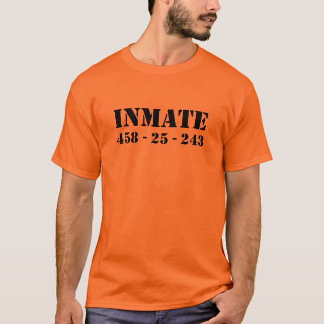 Orange Inmate T-Shirt (Front)