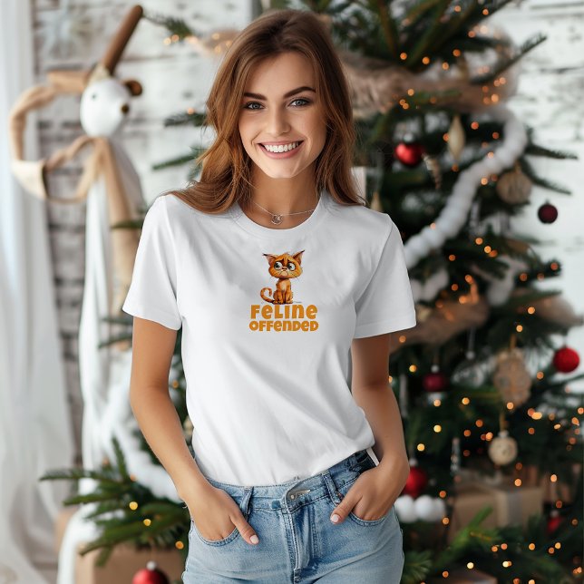 Orange  ironic Cat Lovers Christmas wishes T-Shirt (Creator Uploaded)