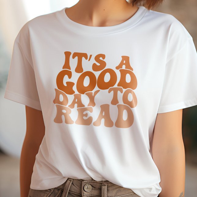Orange It's A Good Day To Read Book Lover T-Shirt (Creator Uploaded)