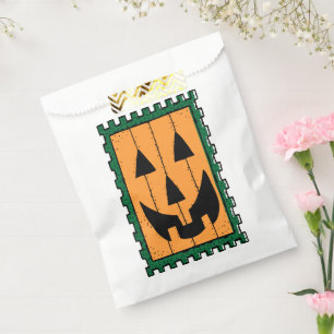 Orange Jack O' Lantern Halloween Pumpkin Favour Bags