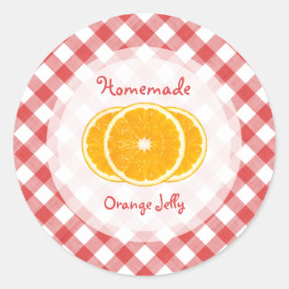 Orange Jam Jelly Classic Round Sticker