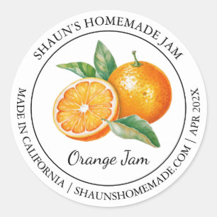 Orange Jam Modern label