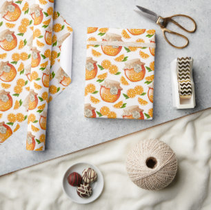 Orange Jam Wrapping Paper