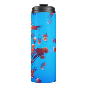 ORANGE JELLY FISH THERMAL TUMBLER