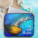 Orange Jellyfish Blue Ocean Go with the Flow Cool Laptop Sleeve<br><div class="desc">“Go with the flow.” Take a lesson from this orange yellow jellyfish floating along in the turquoise blue ocean and let life take its course whenever you use this stunningly chic, vibrantly-coloured photo neoprene laptop sleeve. This laptop sleeve comes in three sizes: 15", 13", and 10”. Makes a great gift...</div>