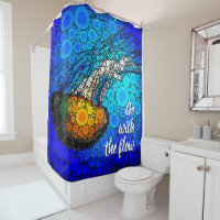 Orange Jellyfish Turquoise Ocean Go with the Flow