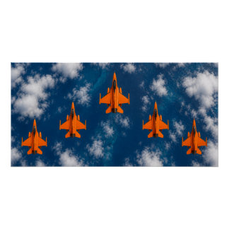 Orange Jets Poster