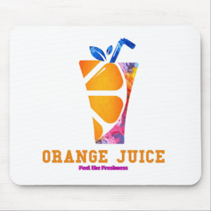 orange juice 2 mouse mat