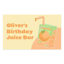Orange Juice Box Birthday Party