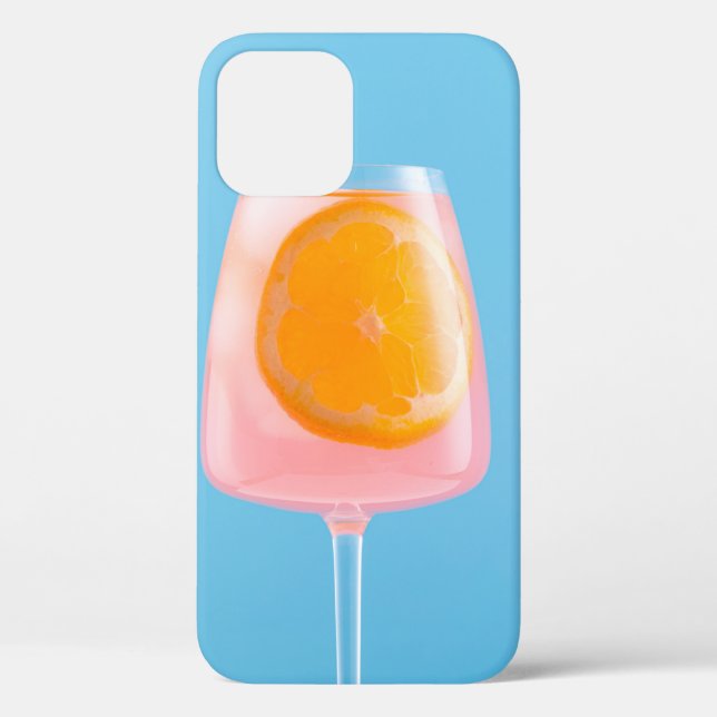 Orange juice in clear drinking glass Case-Mate iPhone case (Back)