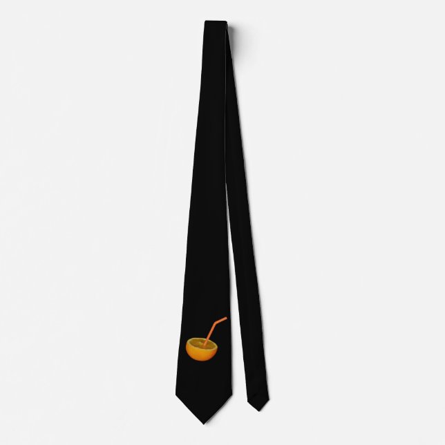 Orange Juice on black Tie (Front)