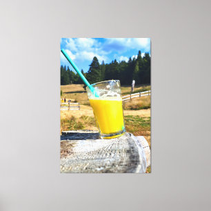 Orange Juice Outdoors – Nature Forest Photography Canvas Print