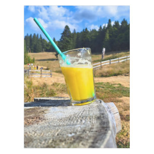 Orange Juice Outdoors – Nature Forest Photography Tablecloth