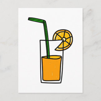 orange juice postcard